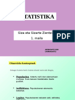 Estatistika (Diapositibak) PDF