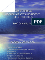 Agua Corporal y Requerimientos Liq. y Electrolitos.