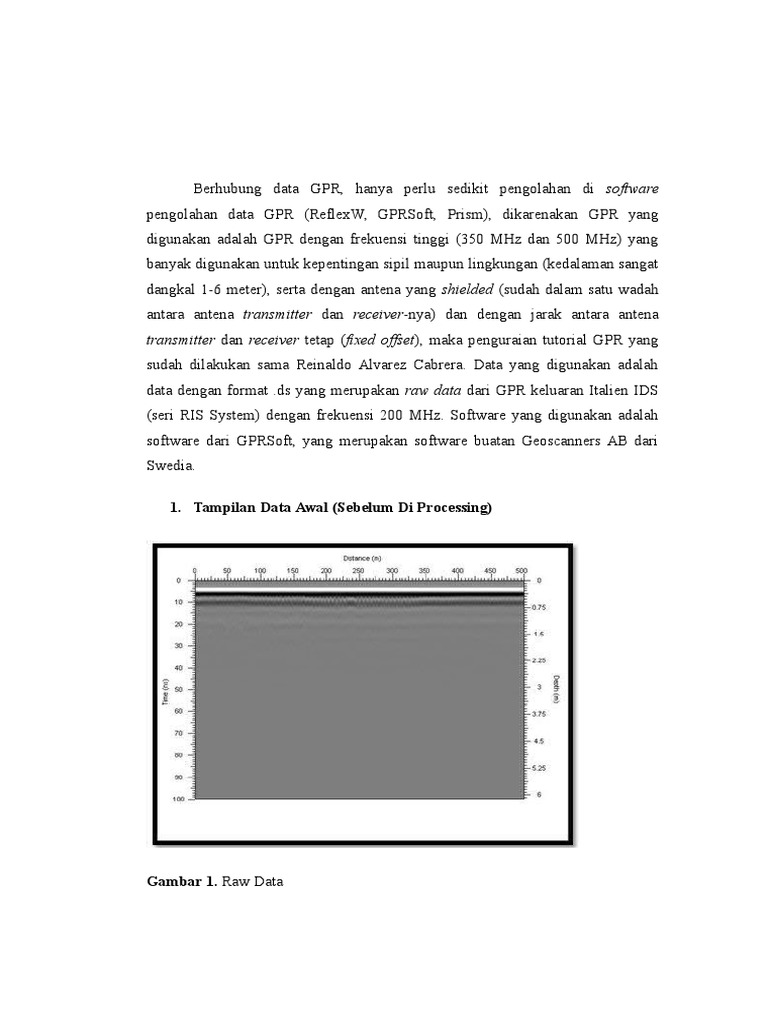 Proses Pengolahan Data GPR dengan Dewow | PDF | Komputer