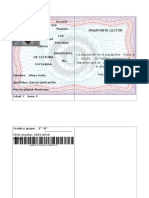 Formato de Pasaporte de Lectura