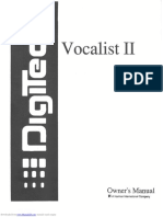 Digitech Vocalist II Manual