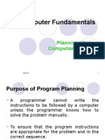 Plan and develop computer programs with algorithms