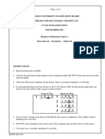 B. Maths Paper 1 2010