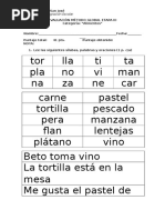 Evaluación Método Global Etapa III