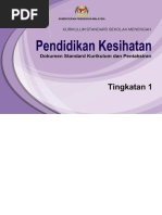 DSKP KKSM Pendidikan Kesihatan Tingkatan 1