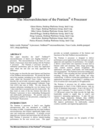 The Microarchitecture of The Pentium 4 Processor 1