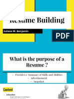 Resume Building