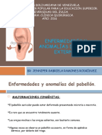 Enfermedades y Anomalías Del Oído Externo