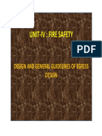 Fire Safety Design and Egress Guidelines