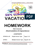 DPP 25 To 31 Electrostatics 7 Capacitance 15 06 2013 HOMEWORK PDF