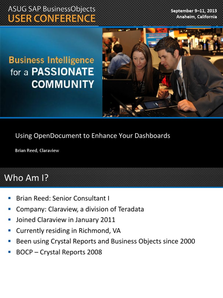 Using OpenDocument To Enhance Your Dashboards | PDF | Microsoft Excel ...