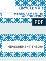Lecture 5 & 6 Measurement in Accounting