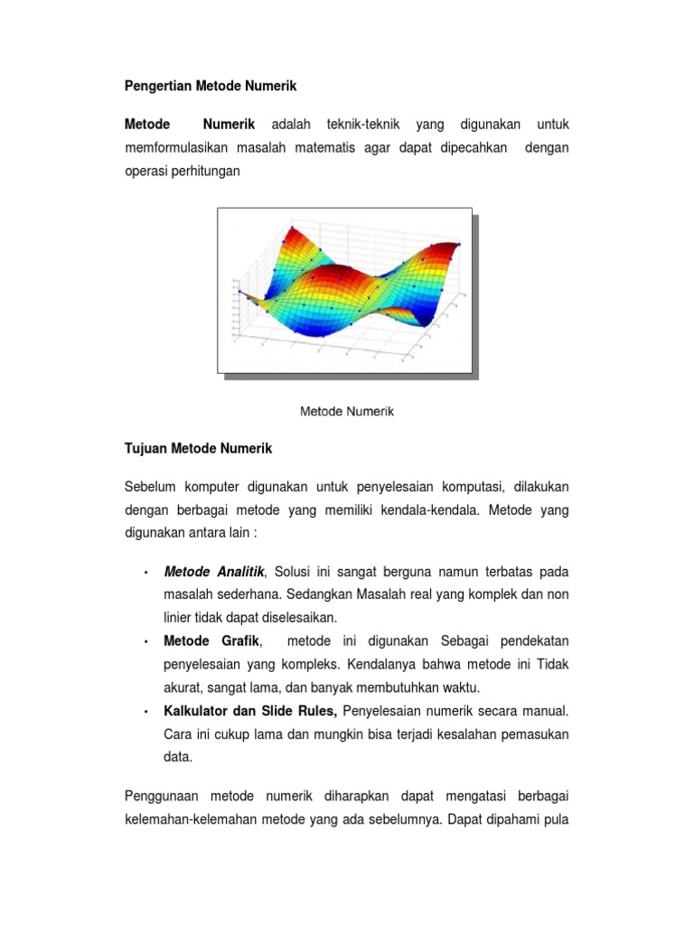 Metode Numerik