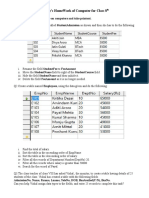 Holiday'S Homework of Computer For Class 8