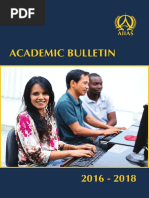AIIAS Academic Bulletin (2016-2018)