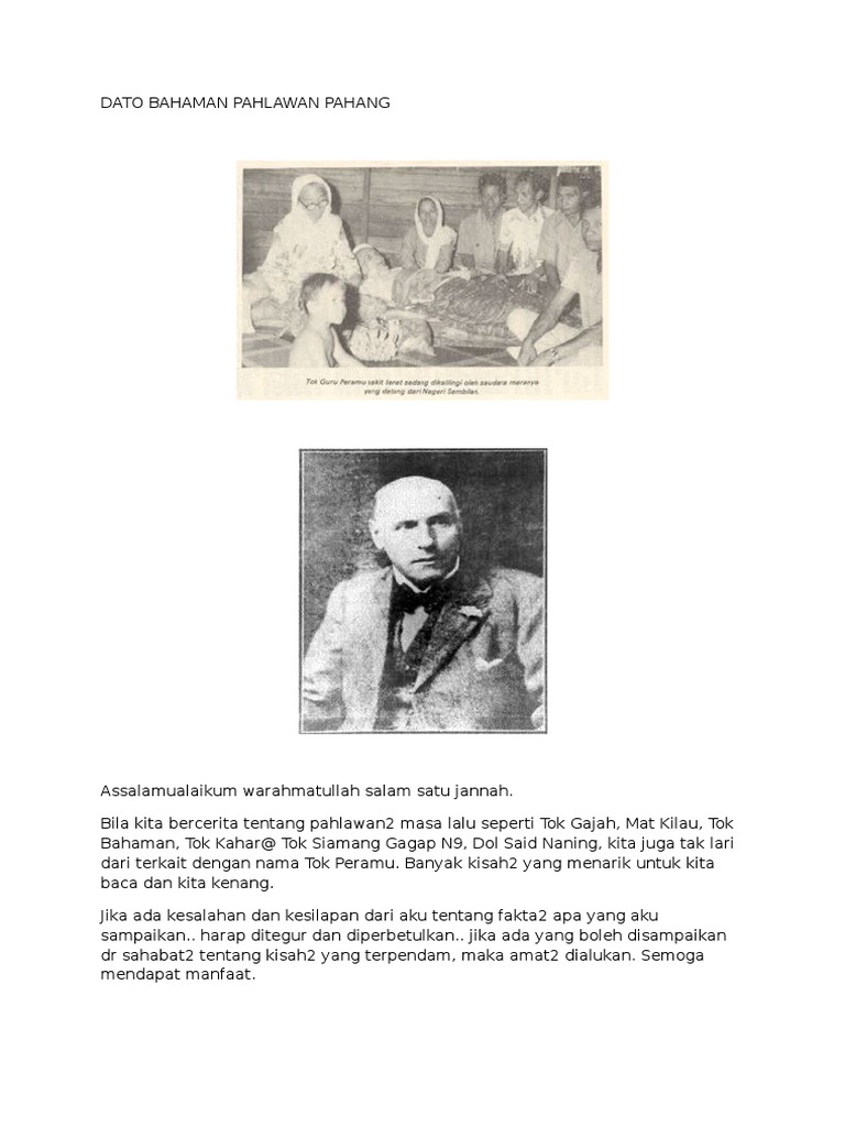 Dato Bahaman Pahlawan Pahang | PDF