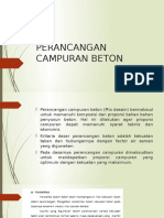 Perancangan Campuran Beton