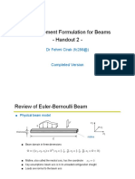Finite Element Formulation for Beams - Handout 2