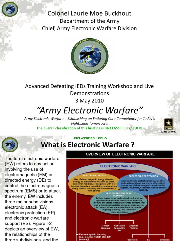 Army Electronic Warfare Brief 2010 Electronic Warfare Electronics