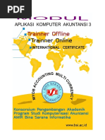 Download Modul Mahasiswa AKAIII Myob-2016 by myob SN316519784 doc pdf