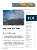 The Gaza War 2014: The War Israel Did Not Want and The Disaster It Averted