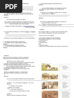 Avaliação de História 3º Ano