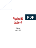 Physics 160: R. Johnson April 8, 2015