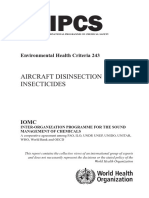 AIRCRAFT DISINSECTION INSECTICIDES