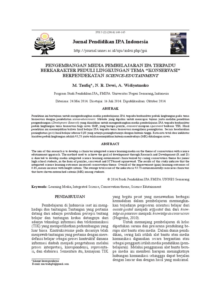 Jurnal Ipa Terpadu Pdf