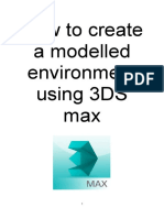 How To Create A Modelled Environment Using 3DS Max: Abigail Jordan
