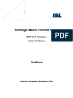 2006 11 Tonnage Measurement Study