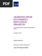 Download Learning from Successful Education Projects A Case Study from the 2006 Annual Evaluation Review by Asian Development Bank SN31653905 doc pdf