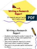 Writing Research Reports: A Guide