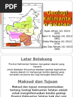 Download Geologi Kalimantan Selatan Deka Maulana 410010074Ryan Afrian 4100100005Fahri H Radjab 410010060Joao Das Neves 410010094 by Akbar AzZam SN316547511 doc pdf