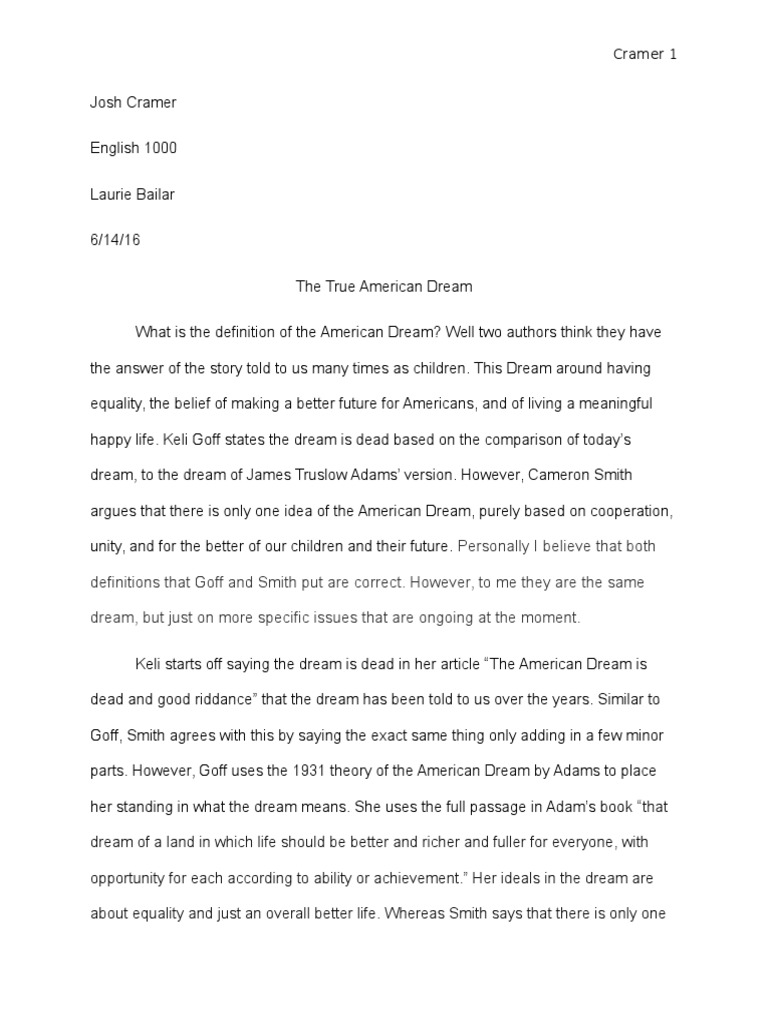 Dream essays reviews image