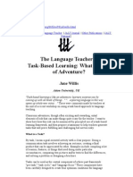 The Language Teacher Task-Based Learning: What Kind of Adventure?