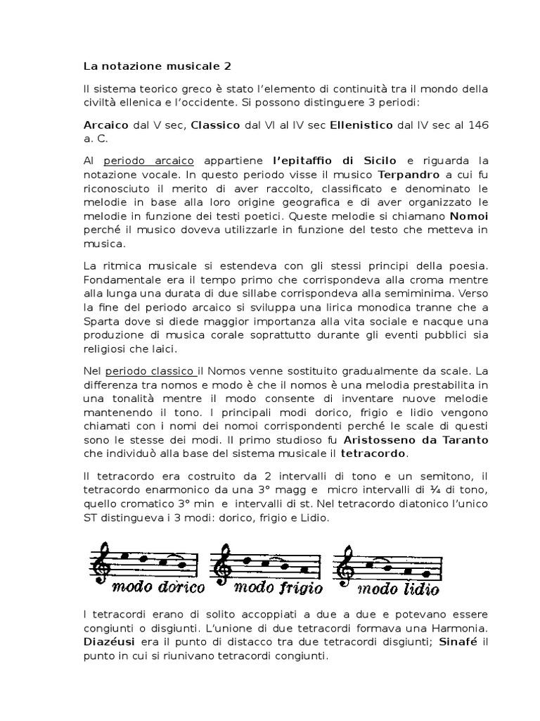 La Notazione Musicale 2