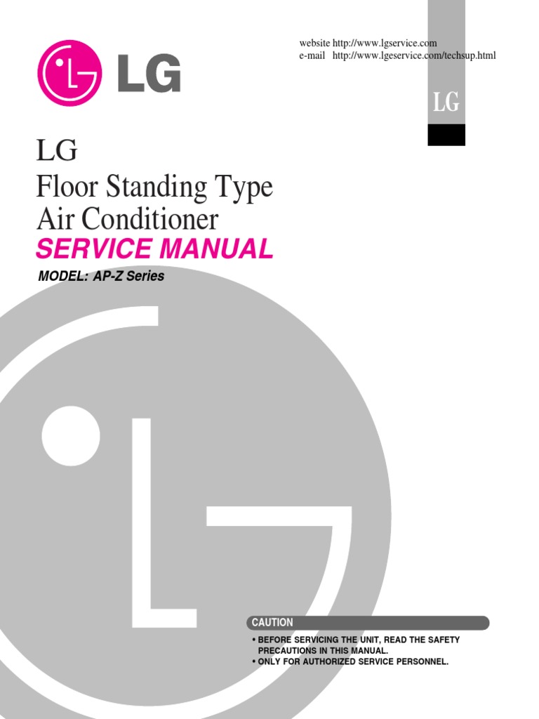 Lg Floorstanding Service Manual P05ah Ap Z488tc0 Air