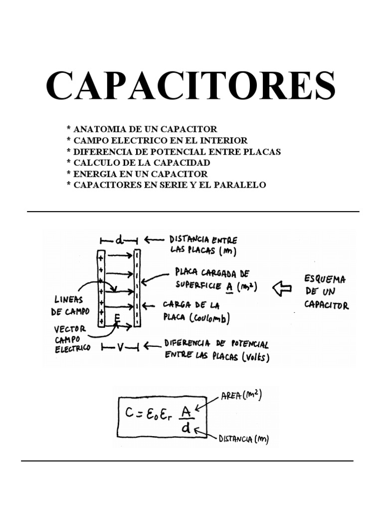 Capacitores II PDF | PDF | Condensador | Capacidad