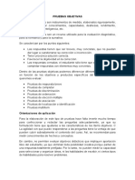 Pruebas objetivas: evaluación rápida de conocimientos