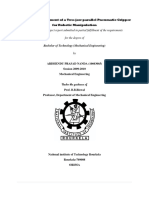 Design & Development of a Two-jaw Parallel Pneumatic Gripper for Robotic Manipulation