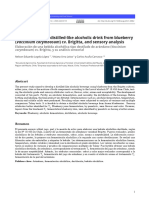 Development of A Distilled-Like Alcoholic Drink From Blueberry (Vaccinium Corymbosum) Cv. Brigitta, and Sensory Analysis