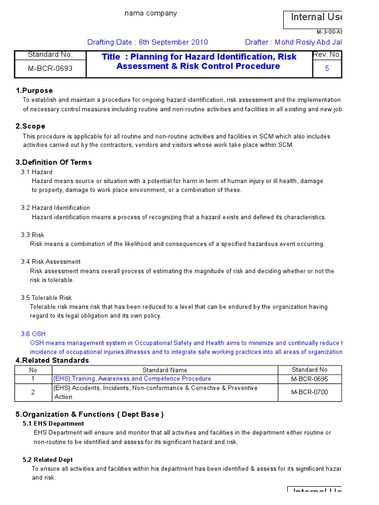 HIRARC Process Flow Overview | PDF | Risk | Risk Assessment