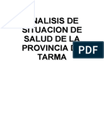 Analisis de Situacion de Salud Provincia de Tarma