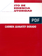 El Delito de Desobediencia A La Autoridad - Juanatey PDF