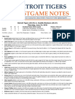 Postgame Notes 6-23-16
