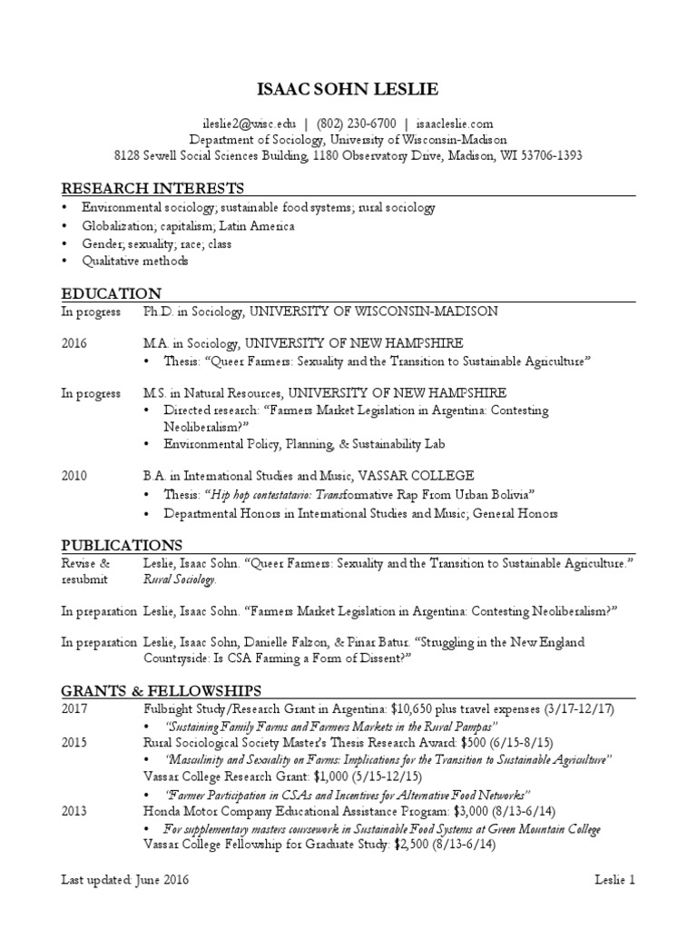 Objective for sociology resume image