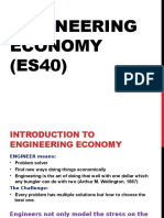 Engineering Economy - Lecture 1