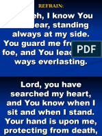 Yahweh, I Know You Are Near, Standing Always at My Side. You Guard Me From The Foe, and You Lead Me in Ways Everlasting
