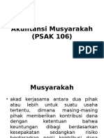 Akuntansi Musyarakah (PSAK 106)